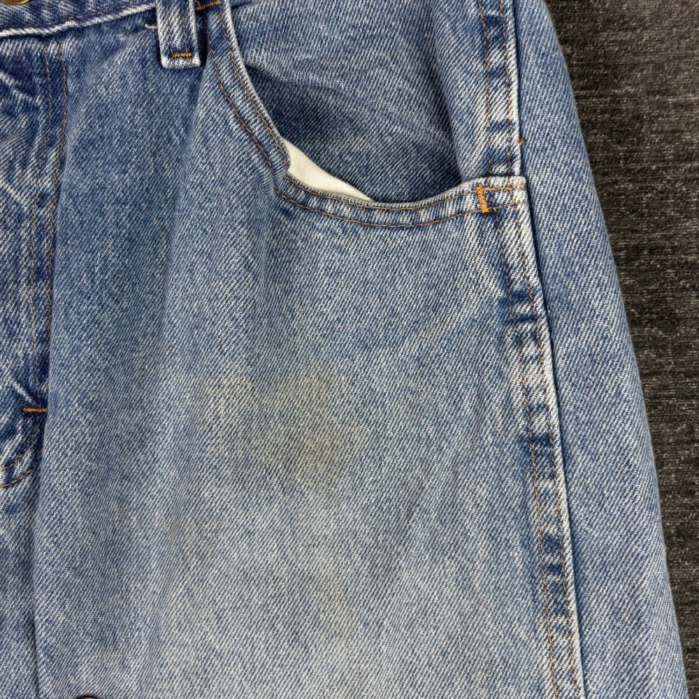 Rustler Straight Leg Denim Jeans Mens 32x30 Light Wash Cowboy Rodeo Western Y2K - Picture 3 of 12